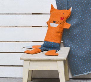 Blanket In A Puppet - Fox