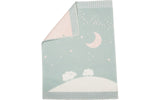 FINN blanket in Sheep Moon Stars - green