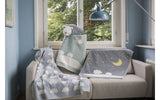 FINN blanket in Sheep Moon Stars - green