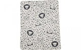 Leopard, Raccoon and Lion monochromatic blanket