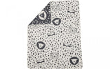 Leopard, Raccoon and Lion monochromatic blanket