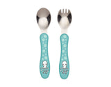 Adventure Giraffe Lil' Bitty™ Spork & Spoon Set