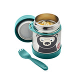 bear stainless steel food jar