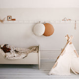 Floor Cushion Mini Round in Saddle