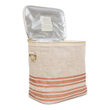 LINEN - ROSE GOLD HORIZONTAL STRIPE LUNCH POCHE