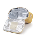 LINEN - MUSTARD VERTICAL STRIPE PETITE POCHE