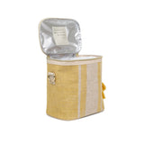 LINEN - MUSTARD VERTICAL STRIPE PETITE POCHE