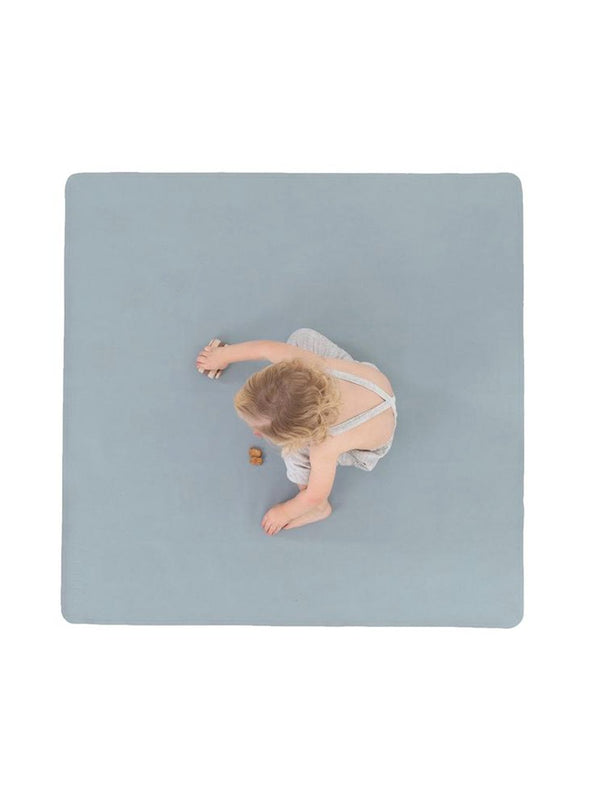 Gathre Mini Leather Highchair Mat, Tummy Time Mat, Playmat in Heron