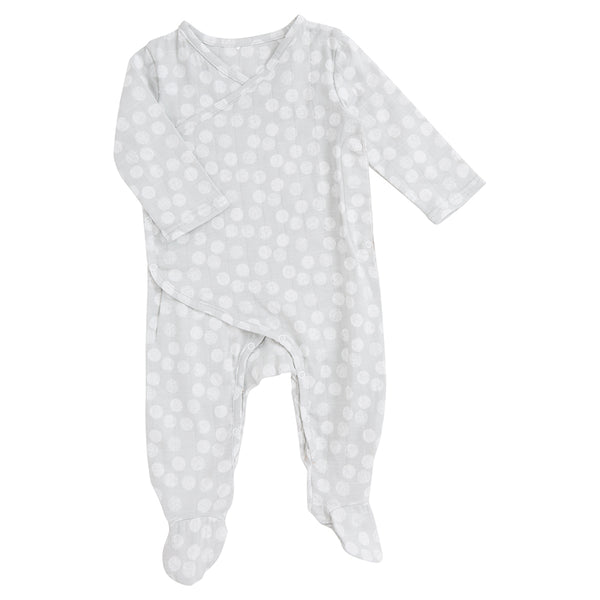 Moon Dot Long Sleeve Kimono Onesie