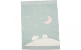 FINN blanket in Sheep Moon Stars - green