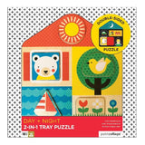 Wood - Day & Night 2-In-1 Tray Puzzle
