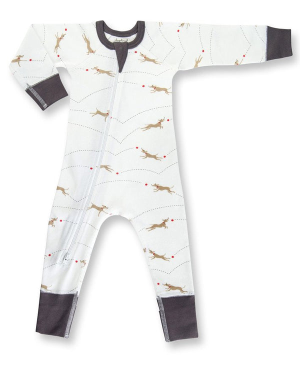 Puppy Love Zip Romper