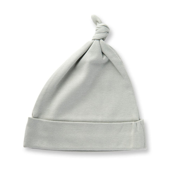 Dove Grey Knotted Hat