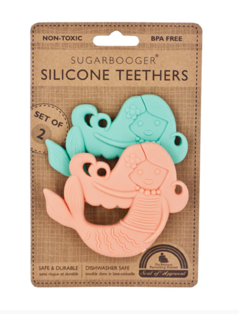 Isla the Mermaid™ Silicone Baby Teether Set-of-Two