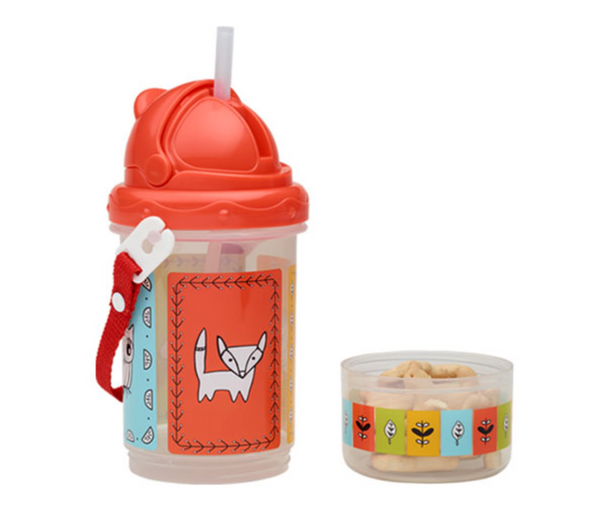 Flip & Sip® Snacker Meadow Friends™ In Red