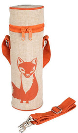 Orange Fox Water Bottle Bag