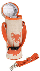 Orange Fox Water Bottle Bag