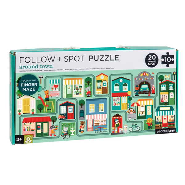 Around Town Follow and Spot Puzzle