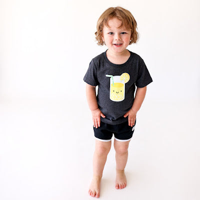 Kawaii Cloud Running Shorts - Black