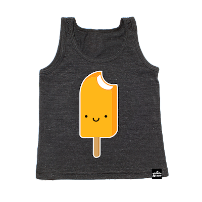 Kawaii Orange Cream Ice Pop Tank Top