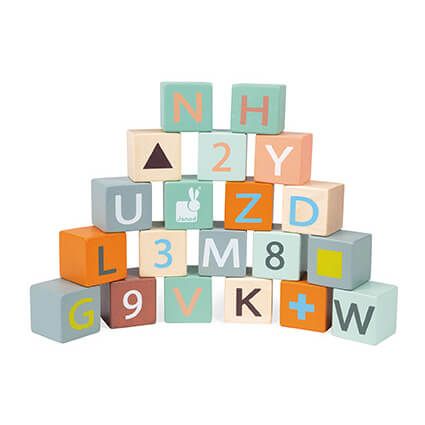 Cart with ABC blocks