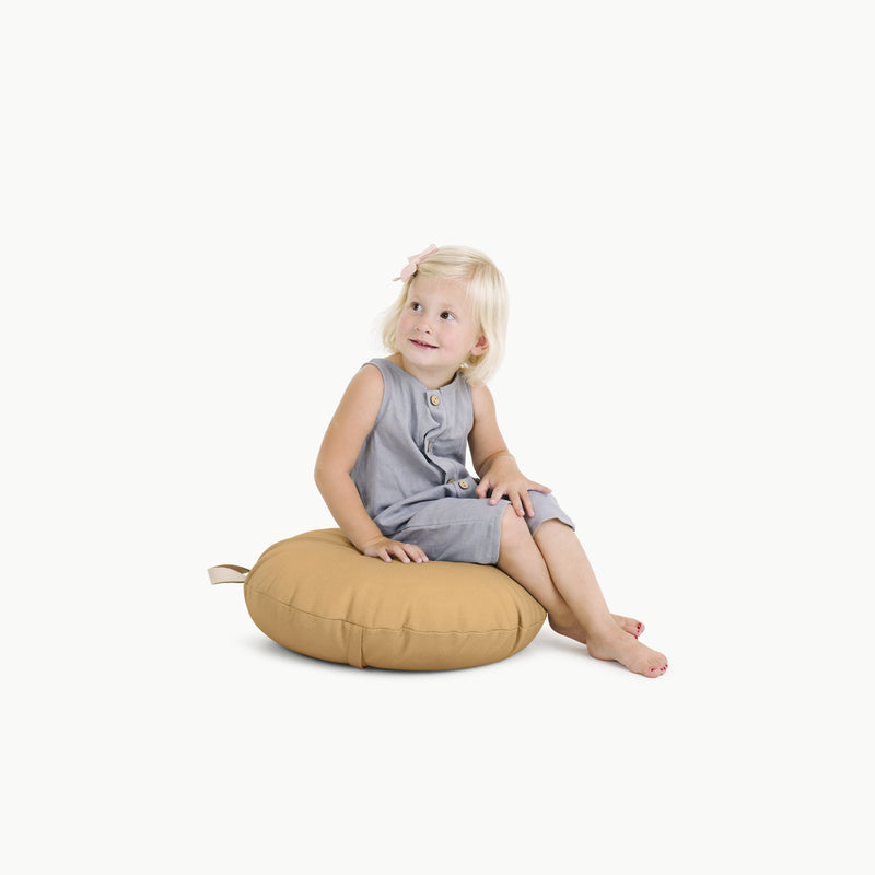 Floor Cushion Mini Round in Saddle – balafant boutik