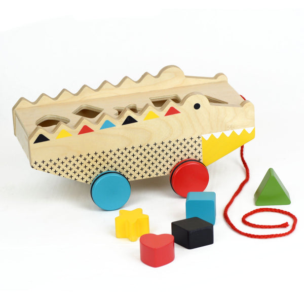 Rock & Roll Alligator - Shape Sorter Pull Toy