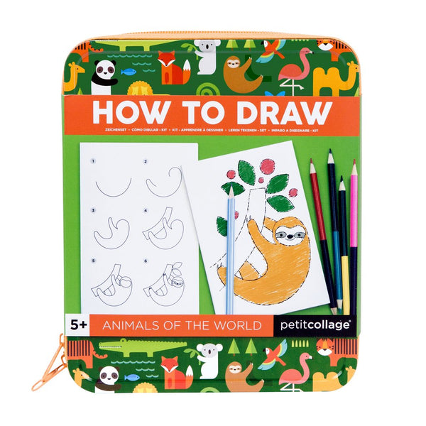 Animals of the World - How to Draw Travel Activity Kit