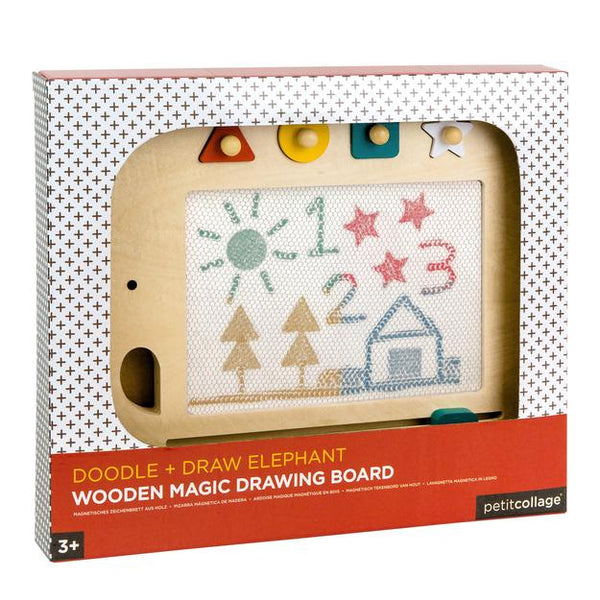 Doodle & Draw - Elephant Wood Magic Drawing Board